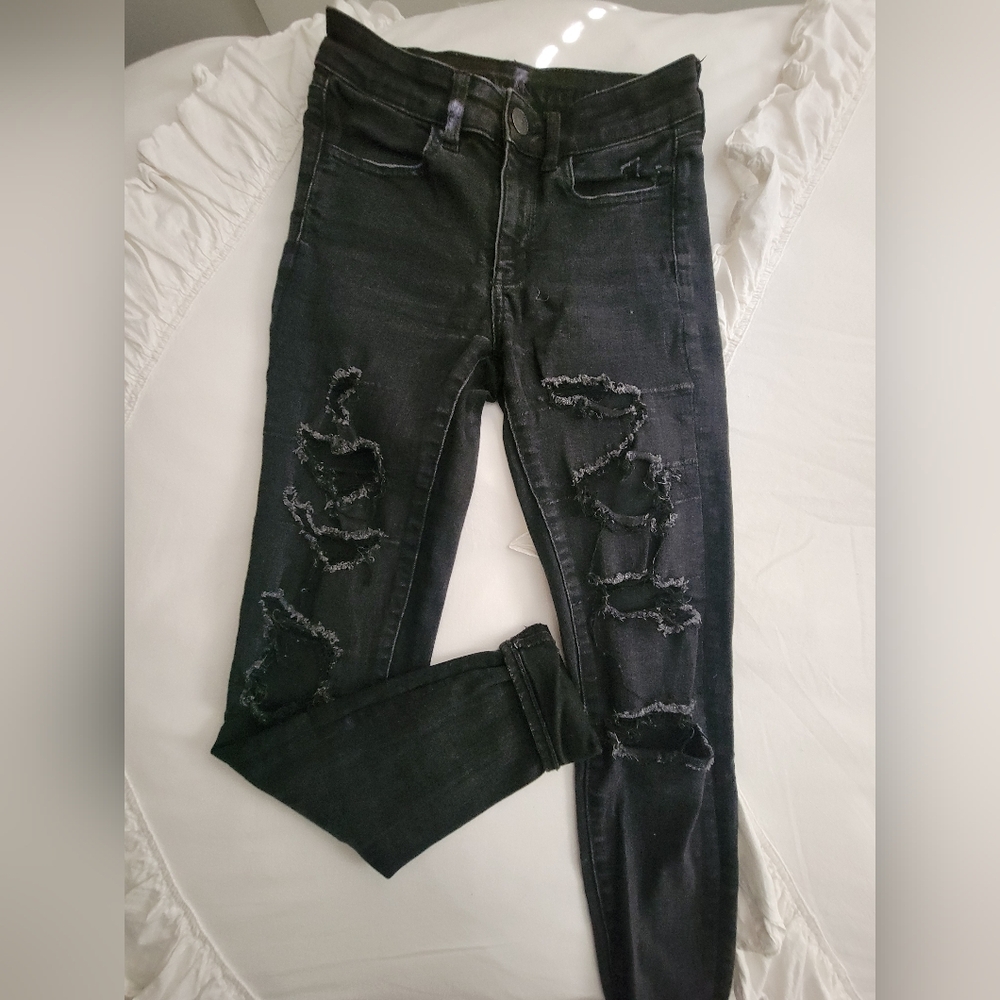 Black American Eagle Jean's